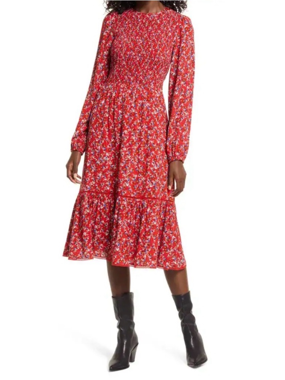 NWOT - Lost + Wander Red Vineyards In The Valley Dress